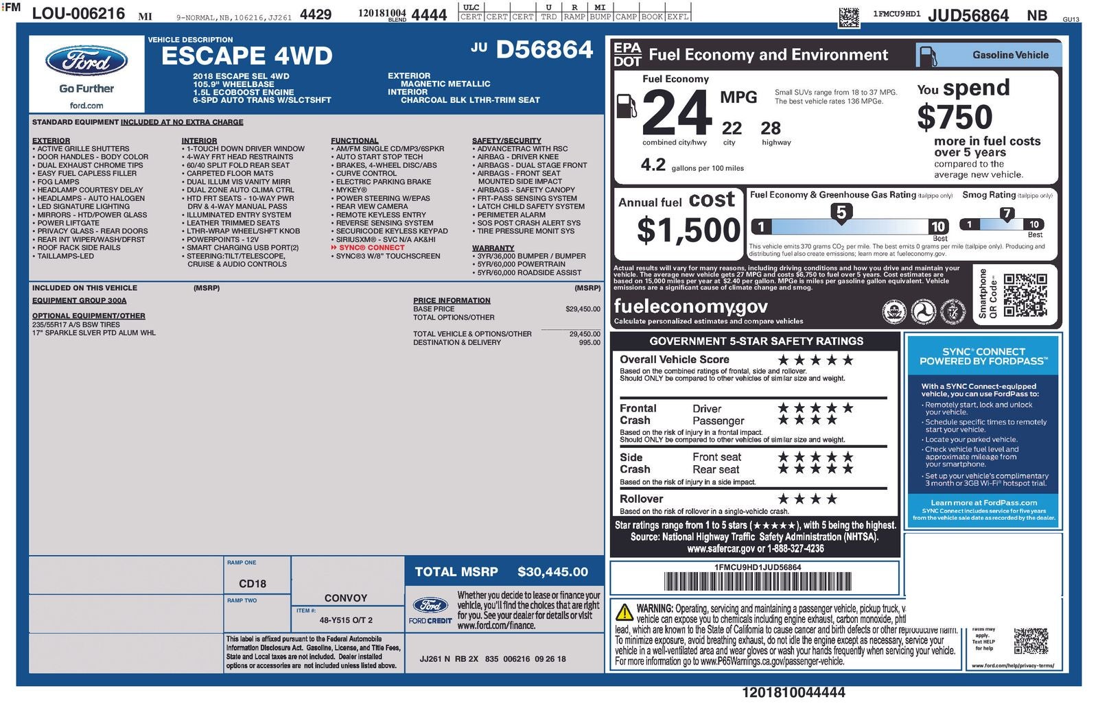 2018 Ford Escape SEL