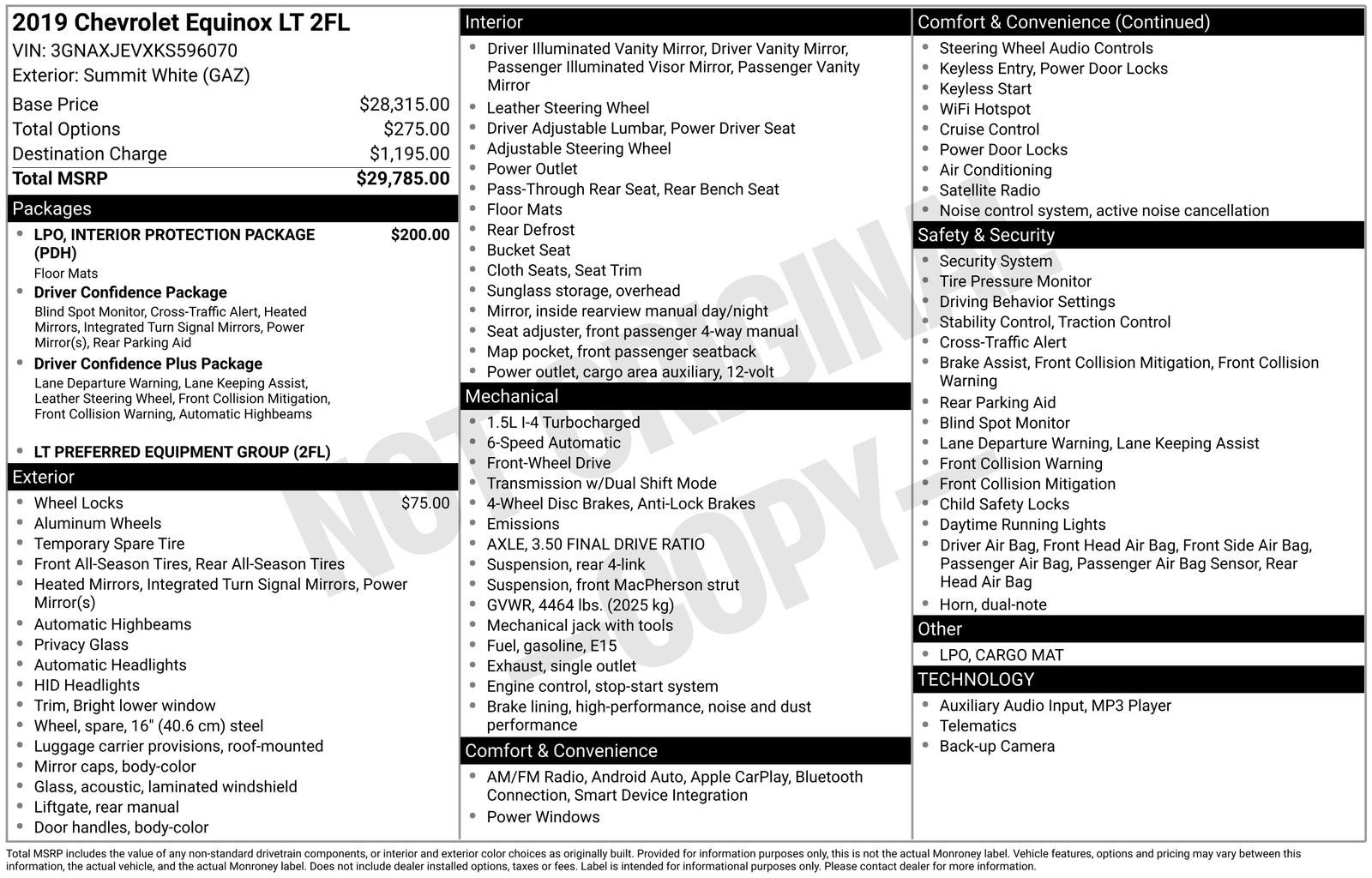 2019 Chevrolet Equinox LT