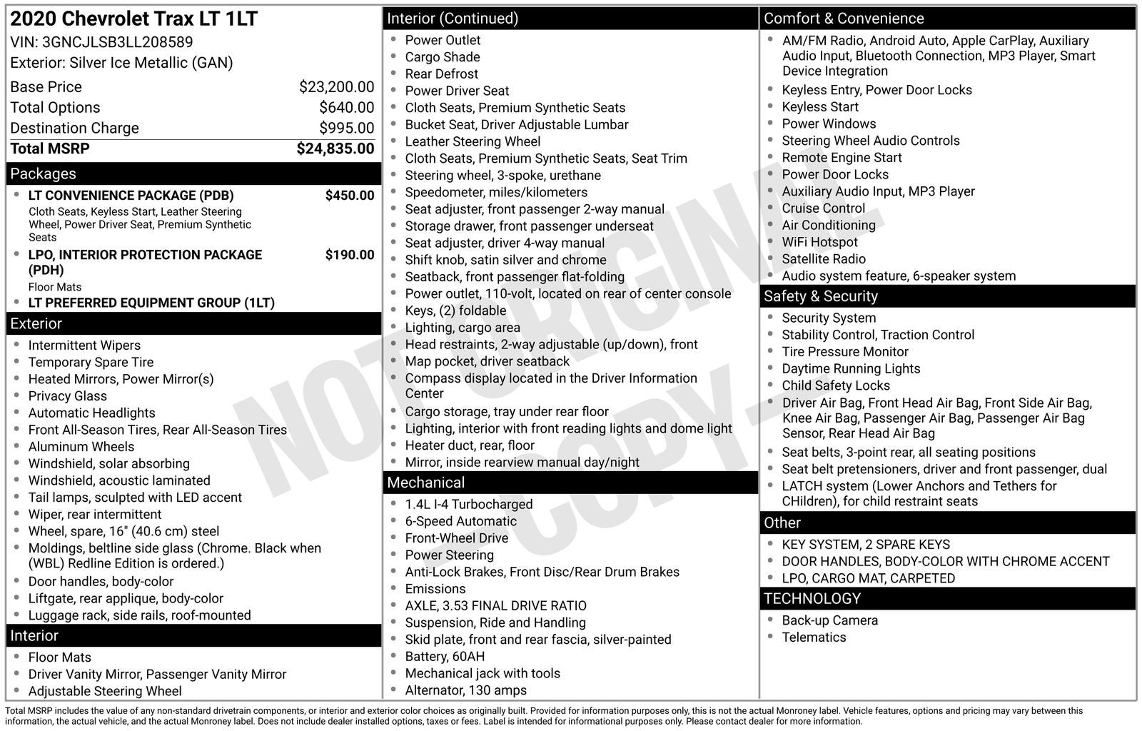 2020 Chevrolet Trax LT