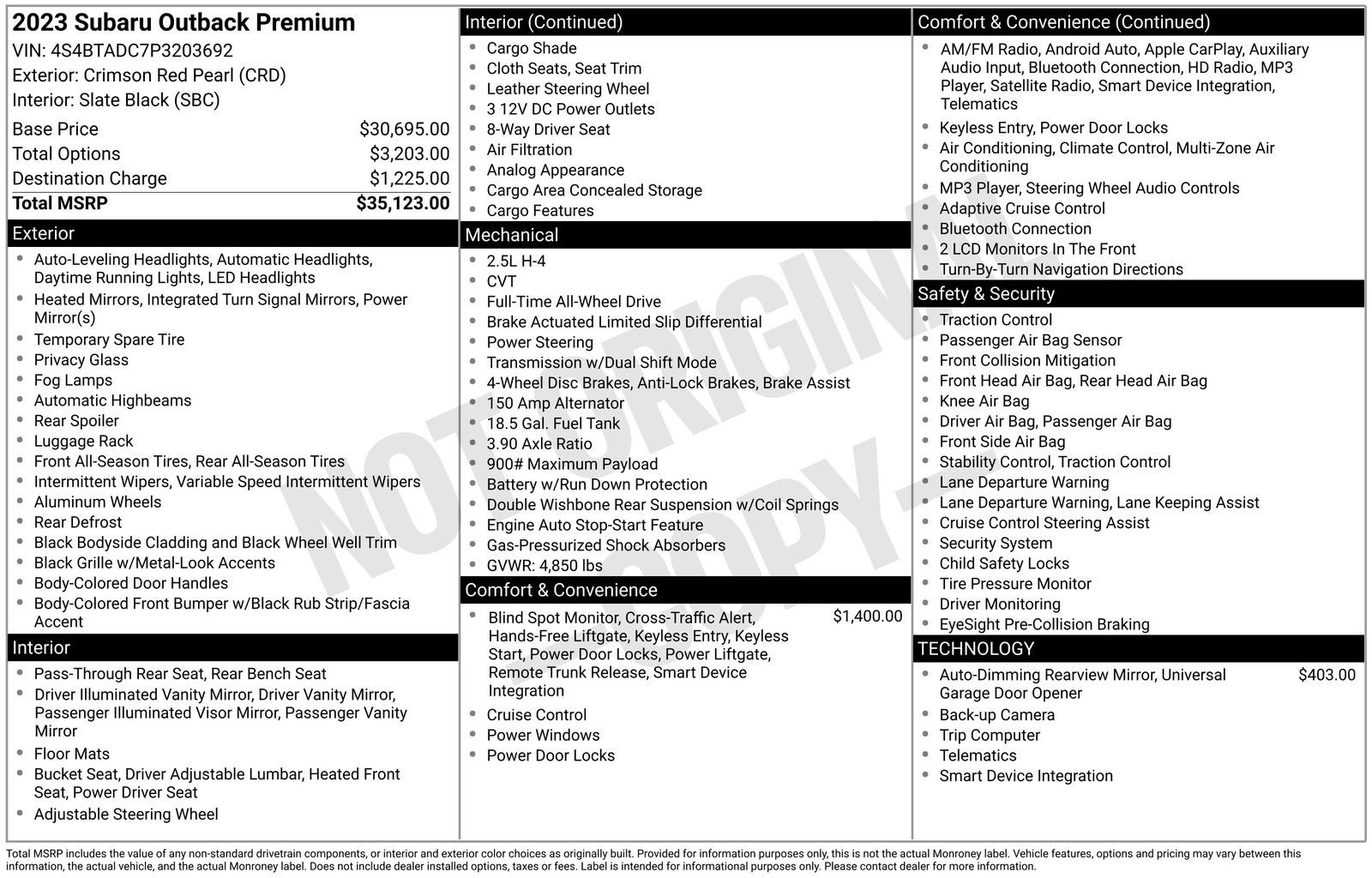 2023 Subaru Outback Premium