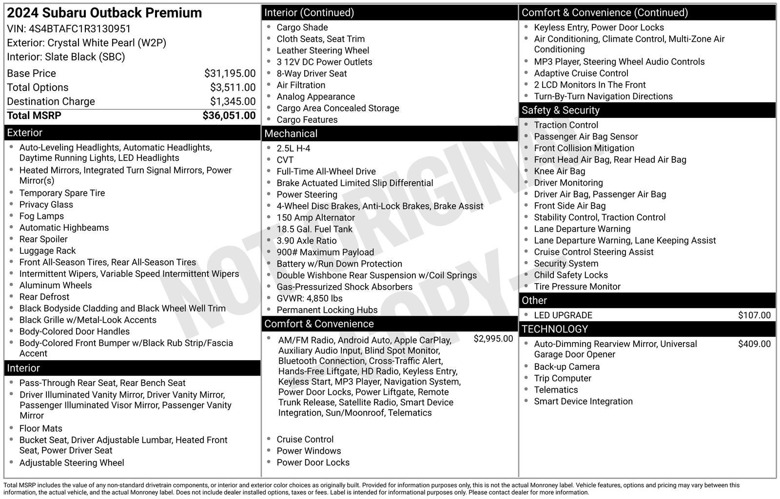2024 Subaru Outback Premium