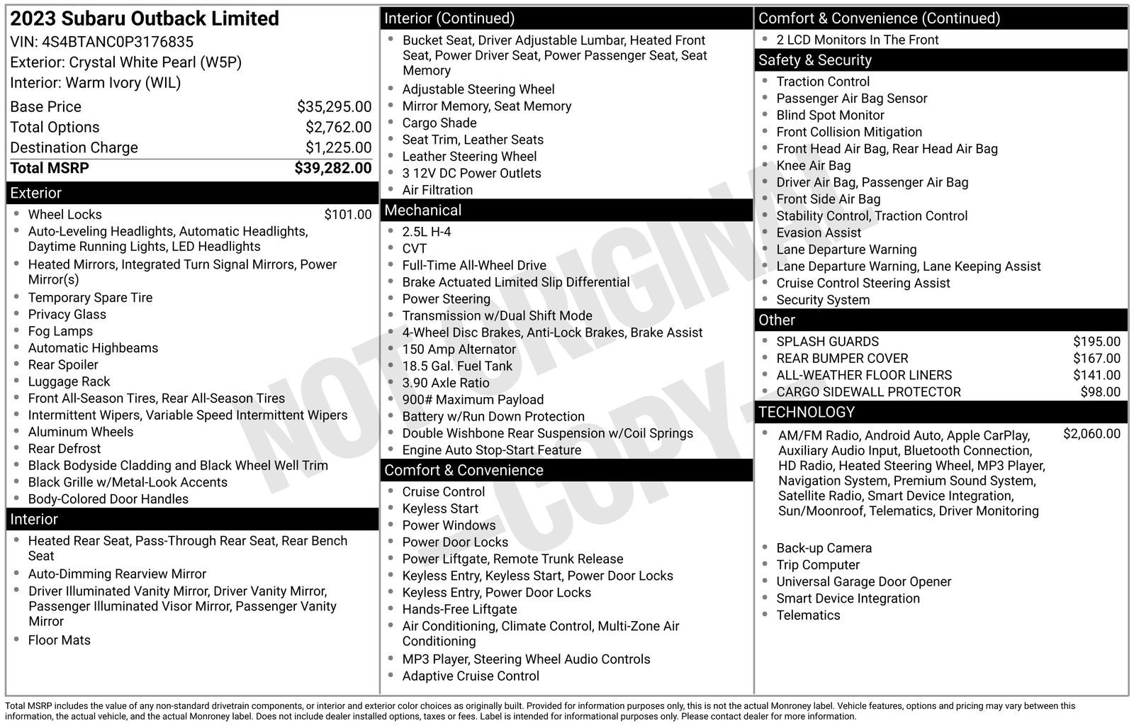 2023 Subaru Outback Limited