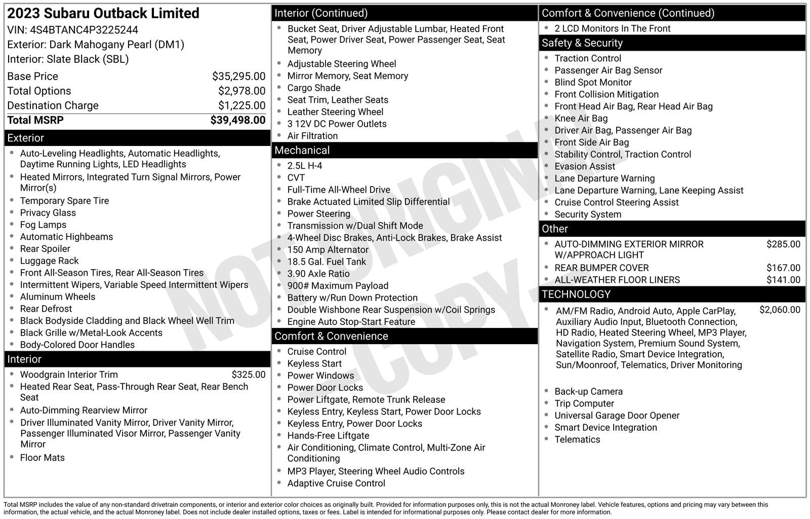 2023 Subaru Outback Limited