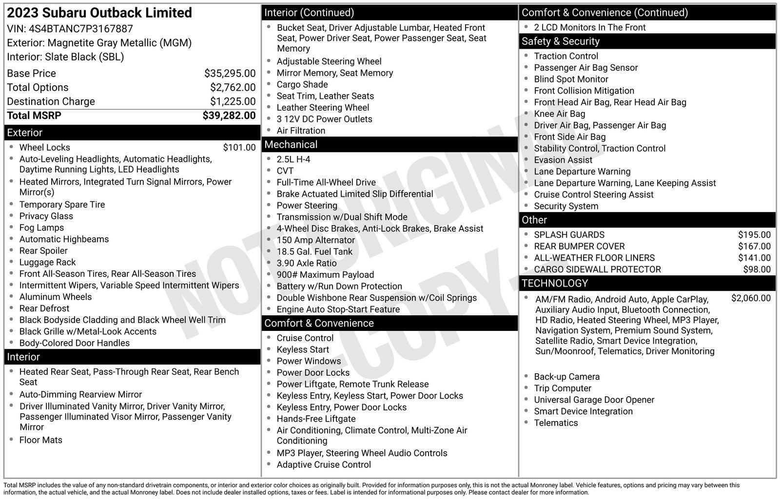 2023 Subaru Outback Limited