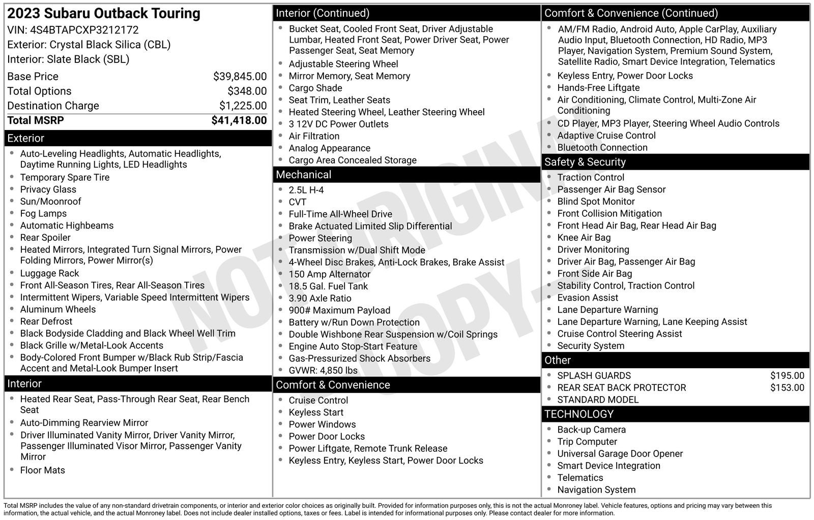 2023 Subaru Outback Touring
