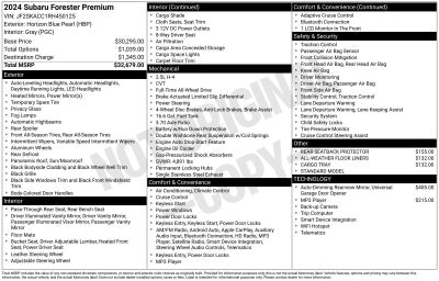 2024 Subaru Forester Premium