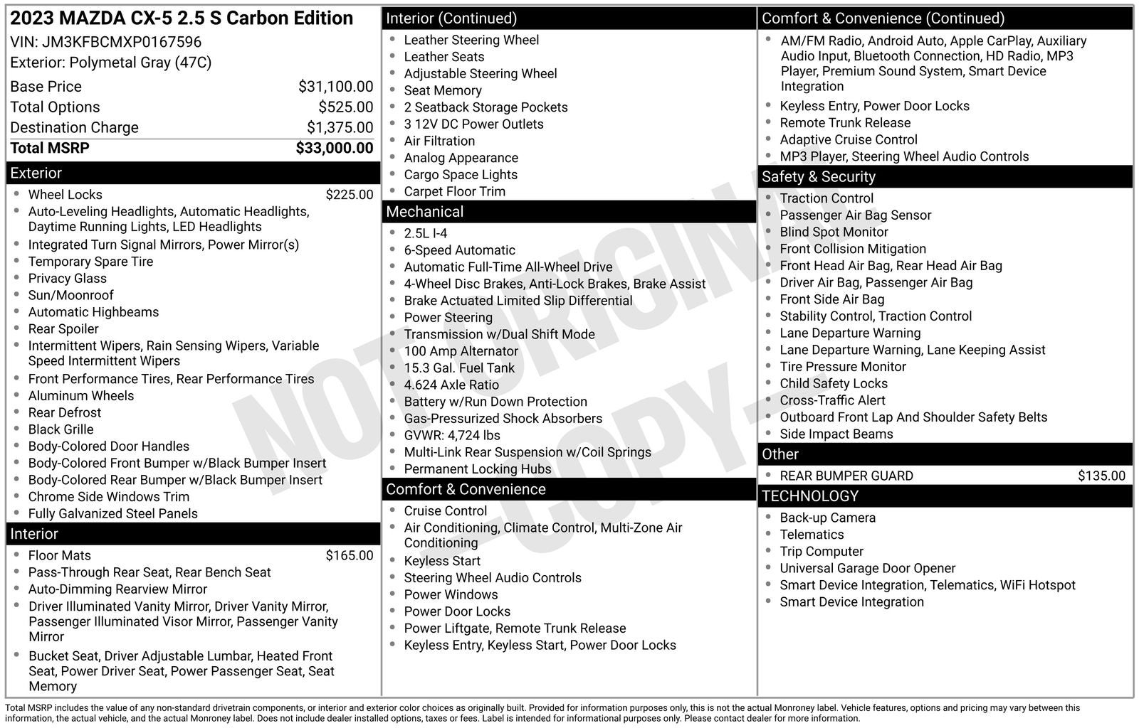 2023 Mazda Mazda CX-5 2.5 S Carbon Edition