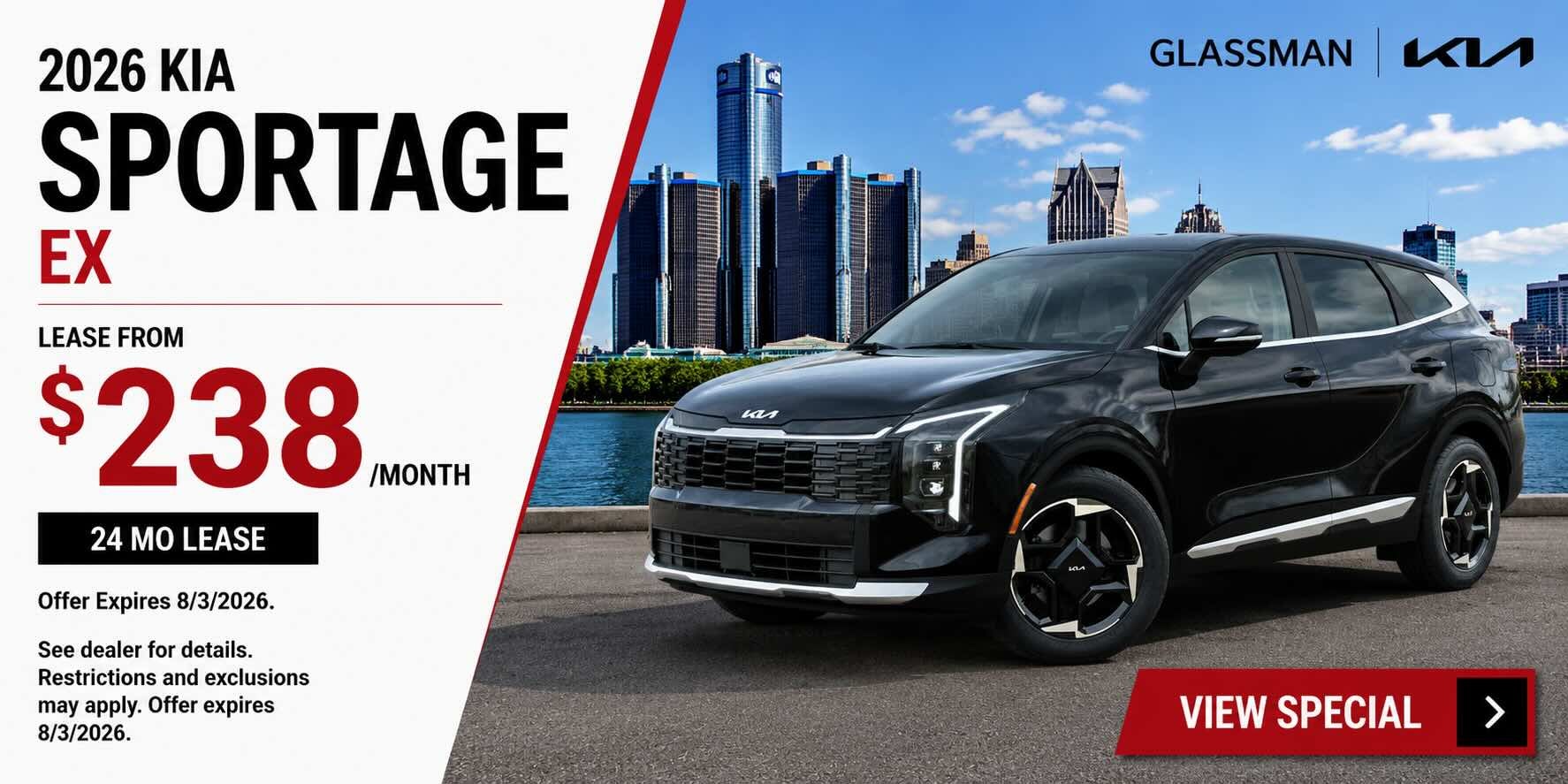 2026 kia sportage lease michigan
