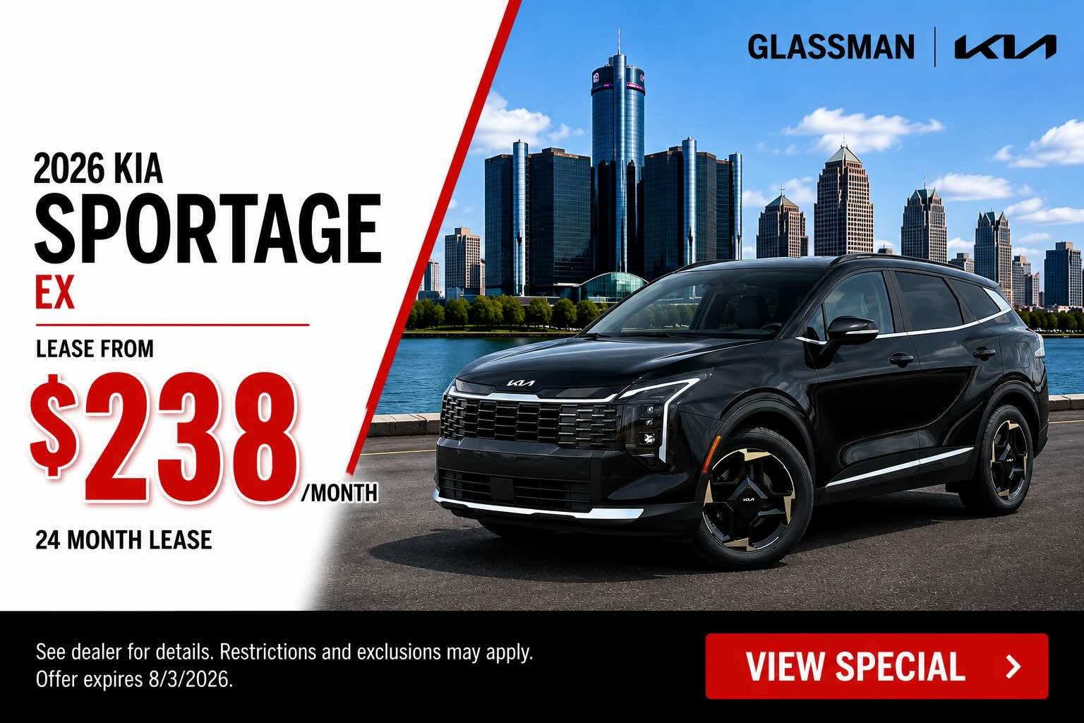 2026 kia sportage lease michigan