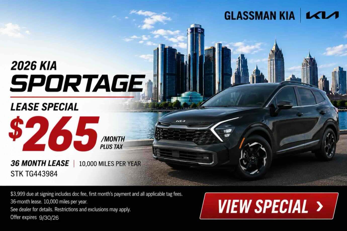 Kia Sportage lease